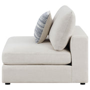 Serene Upholstered Armless Chair Beige - 551321