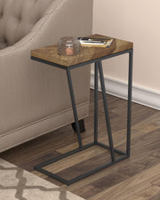 Sergio Engineered Wood C-Shaped Side Table Rustic Tobacco - 931147