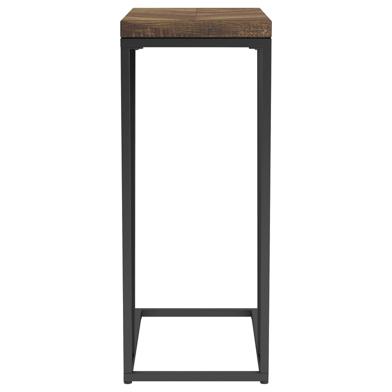 Sergio Engineered Wood C-Shaped Side Table Rustic Tobacco - 931147