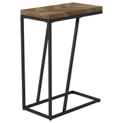 Sergio Engineered Wood C-Shaped Side Table Rustic Tobacco - 931147