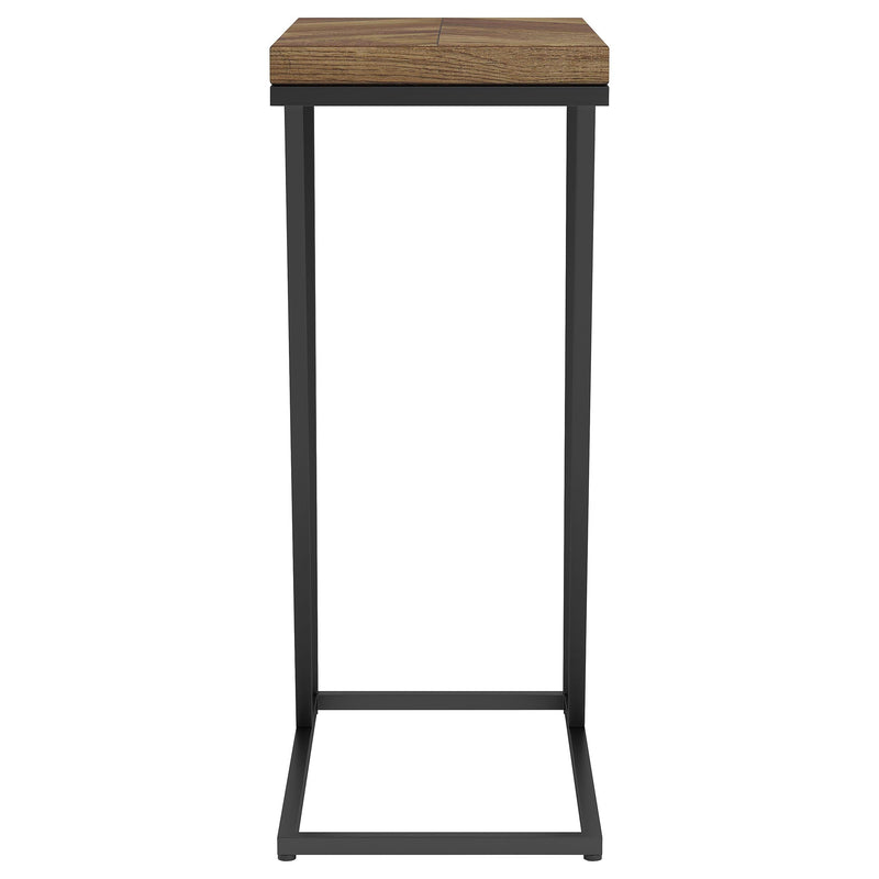 Sergio Engineered Wood C-Shaped Side Table Rustic Tobacco - 931147
