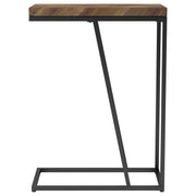 Sergio Engineered Wood C-Shaped Side Table Rustic Tobacco - 931147