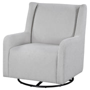 Serra Boucle Upholstered Swivel Glider Dove Grey - 902454