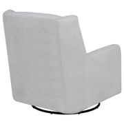 Serra Boucle Upholstered Swivel Glider Dove Grey - 902454