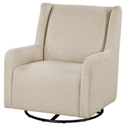 Serra Boucle Upholstered Swivel Glider Sandy Beige - 902453