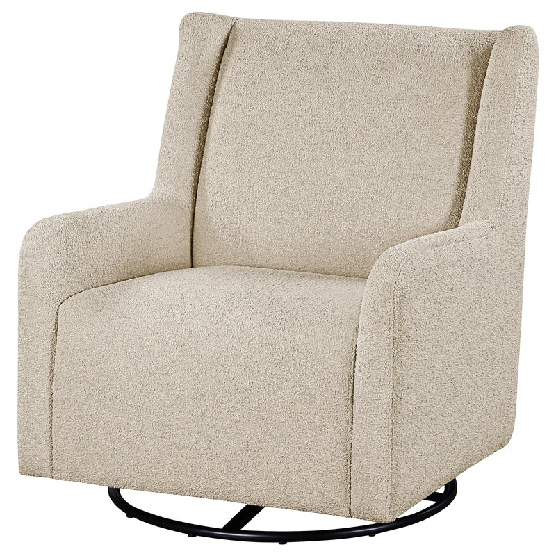 Serra Boucle Upholstered Swivel Glider Sandy Beige - 902453