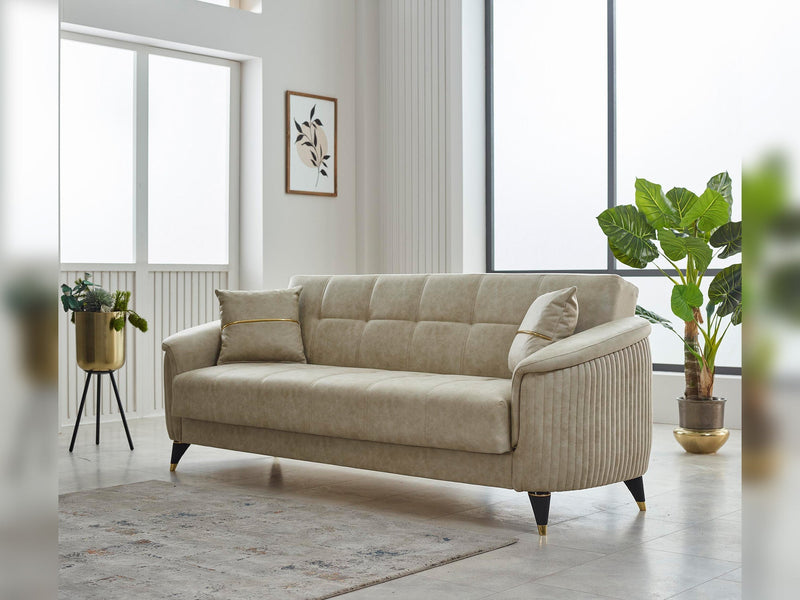 Serva Convertible Loveseat in Beige - 200-SIM-SER-TALAS01-2