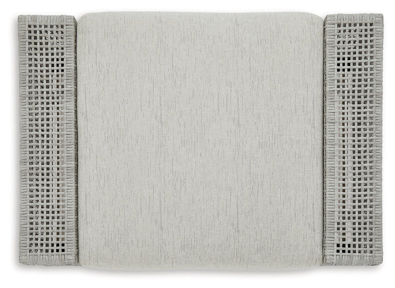 Seton Creek Outdoor Lounge Chair and Ottoman in Gray from Ashley - DMV Furniture