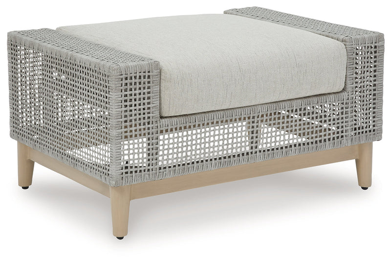 Seton Creek Outdoor Ottoman with Cushion - P798-814