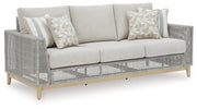 Seton Creek Outdoor Sofa and Loveseat in Gray from Ashley - DMV Furniture