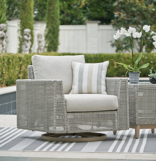 Seton Creek Outdoor Swivel Lounge with Cushion - P798-821