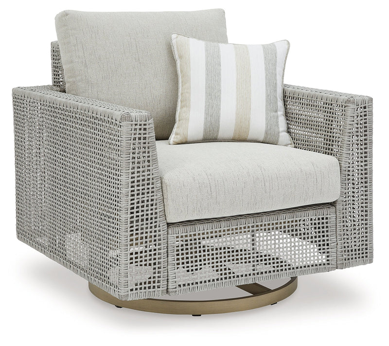 Seton Creek Outdoor Swivel Lounge with Cushion - P798-821