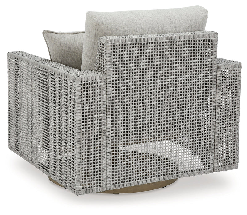 Seton Creek Outdoor Swivel Lounge with Cushion - P798-821