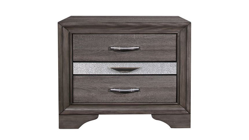 Seville Grey Nightstand - DMV FurnitureNightstand
