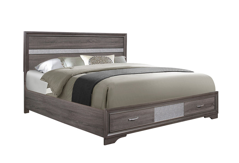 Seville Grey Queen Bed - DMV FurnitureQueen Bed