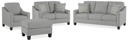 Shadow Adlai Sofa, Loveseat, Chair and Ottoman - PKG019286