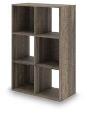 Shallifer Brown Six Cube Organizer - EA1104-3X2