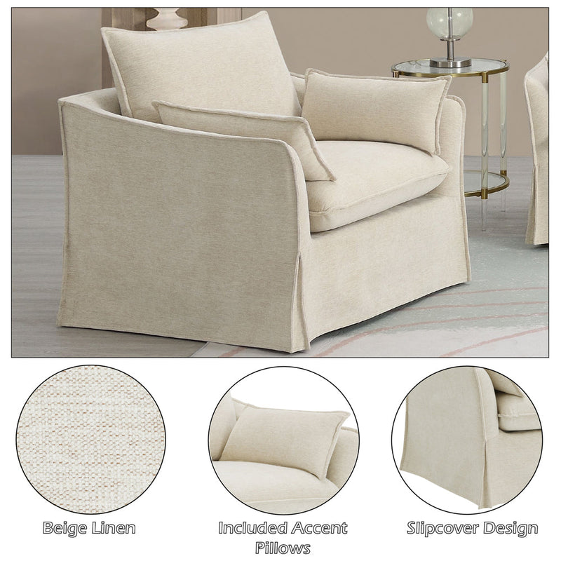 Shane Chair w/2 Pillows - LV02912
