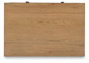 Sharlance Coffee Table with 1 End Table in Light Brown - PKG022052