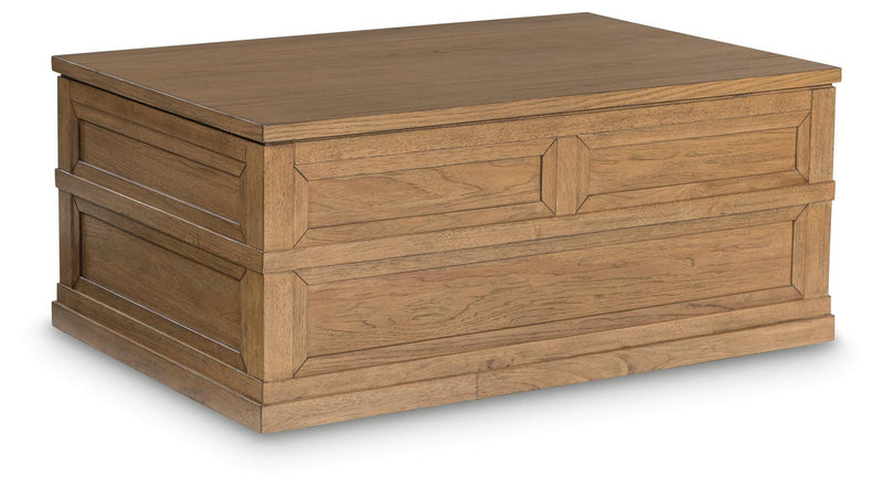 Sharlance Coffee Table with 2 End Tables in Light Brown - PKG022053