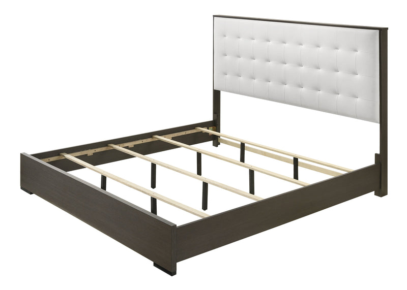 Sharpe Brown Queen Upholstered Panel Bed - DMV FurnitureQueen Bed
