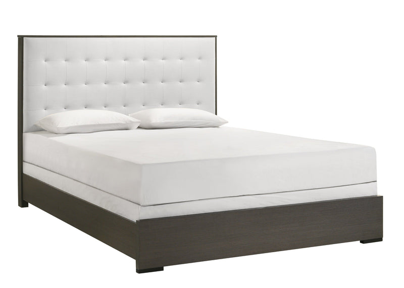 Sharpe Brown Queen Upholstered Panel Bed - DMV FurnitureQueen Bed
