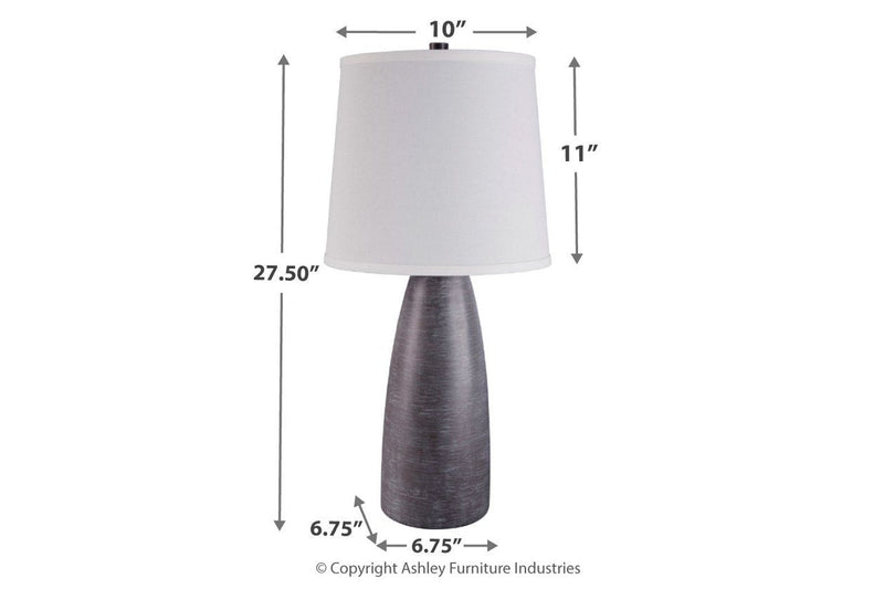 Shavontae Gray Table Lamp (Set of 2) - DMV FurnitureTable Lamp Pair