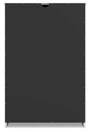 Shawburn Full Platform Bed with Dresser and Chest in White/Dark Charcoal Gray - PKG016226