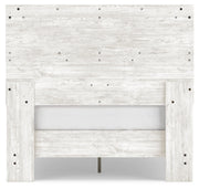 Shawburn Full Platform Bed with Dresser, Chest and Nightstand in White/Dark Charcoal Gray - PKG016234