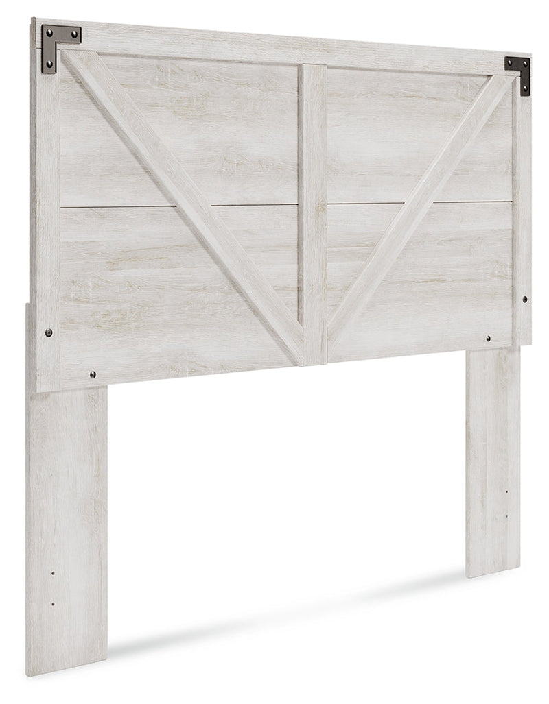 Shawburn Queen Panel Headboard with Dresser, Chest and Nightstand in Whitewash - PKG016186