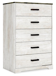Shawburn Whitewash and Charcoal Gray Platform Bedroom Set from Ashley - DMV Furniture