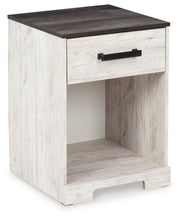 Shawburn Whitewash and Charcoal Gray Platform Bedroom Set from Ashley - DMV Furniture