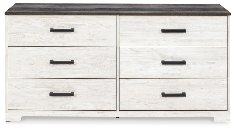 Shawburn Whitewash and Charcoal Gray Platform Bedroom Set from Ashley - DMV Furniture
