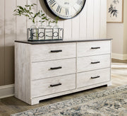 Shawburn Whitewash and Charcoal Gray Platform Bedroom Set from Ashley - DMV Furniture