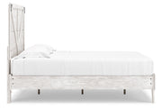 Shawburn White/Dark Charcoal Gray Full Crossbuck Panel Platform Bed - DMV FurnitureFull Bed