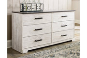Shawburn Whitewash/Charcoal Gray Dresser - EB4121-131 - DMV Furniture