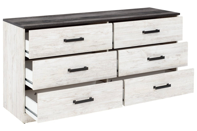 Shawburn Whitewash/Charcoal Gray Dresser - EB4121-131 - DMV Furniture