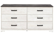 Shawburn Whitewash/Charcoal Gray Dresser - EB4121-131 - DMV Furniture