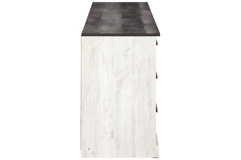 Shawburn Whitewash/Charcoal Gray Dresser - EB4121-131 - DMV Furniture