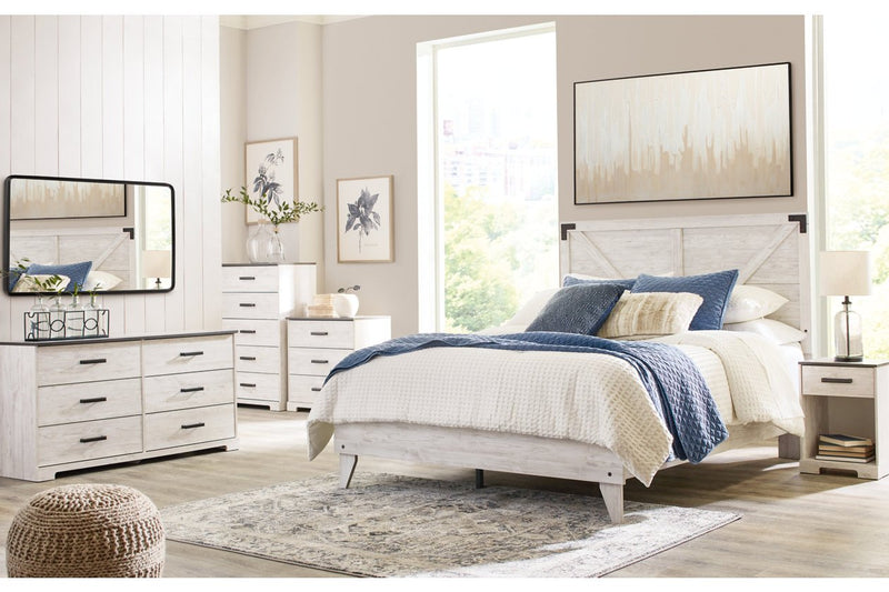 Shawburn Whitewash/Charcoal Gray Dresser - EB4121-131 - DMV Furniture