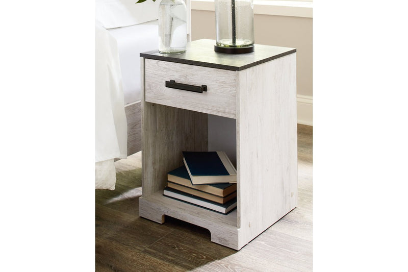 Shawburn Whitewash/Charcoal Gray Nightstand - EB4121-191 - DMV Furniture