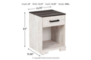 Shawburn Whitewash/Charcoal Gray Nightstand - EB4121-191 - DMV Furniture