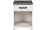 Shawburn Whitewash/Charcoal Gray Nightstand - EB4121-191 - DMV Furniture