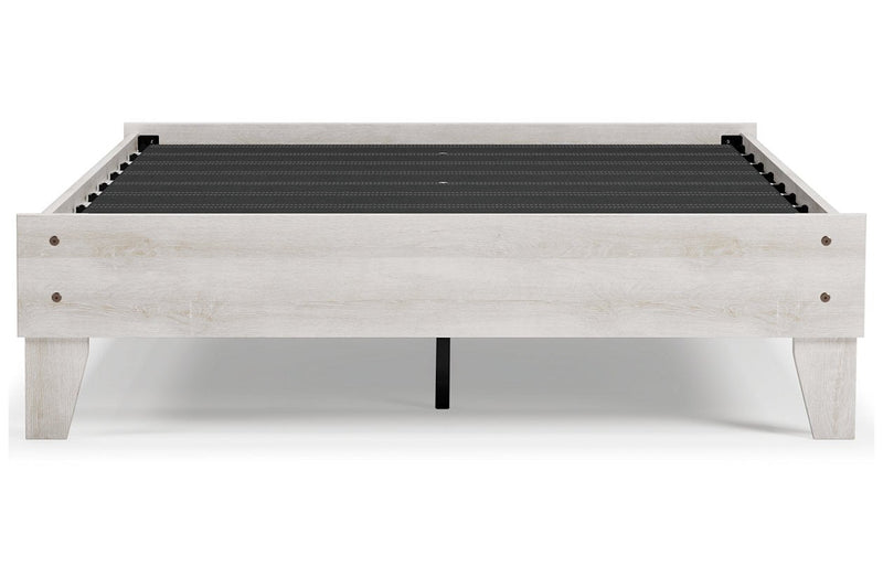 Shawburn Whitewash Full Platform Bed - DMV FurnitureFull Bed