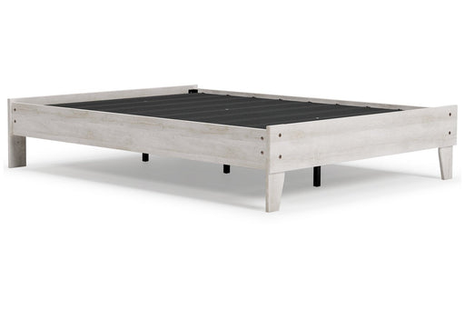 Shawburn Whitewash Full Platform Bed - DMV FurnitureFull Bed