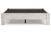 Shawburn Whitewash Queen Platform Bed - DMV FurnitureQueen Bed