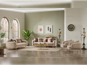 Shelby 3-pieces (Sofa & 2 Chair) Livingroom Set Beige in Beige - 101-SHE-ORK-311