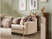 Shelby 4-pieces (2 Sofa & 2 Chair) Livingroom Set Beige in Beige - 101-SHE-ORK-321
