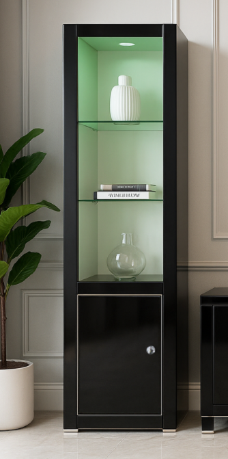 SHELF1003LFT– Display Shelves 21.7"×15.7"×74.8" (BLACK) - 210000007902