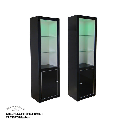 SHELF1006LRT – Display Shelves 21.7"×15.7"×74.8" (BLACK) - 210000007905